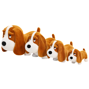 Peluche de Perro <span class=keywords><strong>Basset</strong></span> Hound con Doble Pantalla Lateral, Cara Cansada Realista, Juguete de Peluche Lavable para Niños y Colección de Adultos - Product Image 5