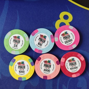 Jetons de <span class=keywords><strong>poker</strong></span> hybrides en céramique Tina Sublimation Jester 39 mm <span class=keywords><strong>avec</strong></span> étiquettes intégrées - Product Image 5