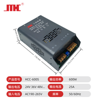 Fuente de Alimentación Conmutada Industrial de Salida Única HCC-600S 600W 24V 36V 48V IP20, Controlador LED con 92% de Eficiencia, -20~60°C, 25A