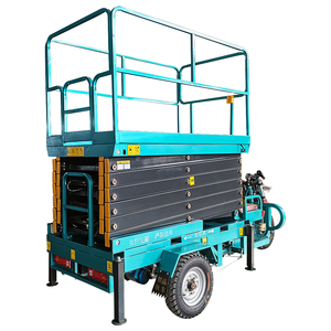 Plataforma Elevadora de Tijera Eléctrica para Triciclo, Grúa Elevadora de Acero al Manganeso con Presión de Aceite, 2 Personas, 4-6m/min - Product Image 2