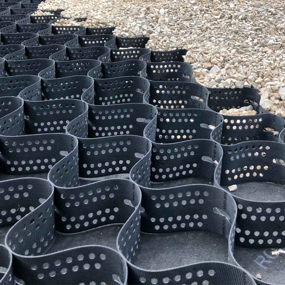 Высококачественная дорожная арматура из пластика HDPE Geocell для стабилизатора гравия почвы