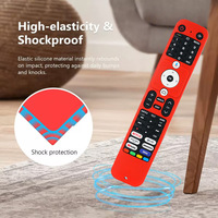 Housse de protection en silicone pour télécommande TV Haier HTR-U32G, avec découpe ajourée, anti-chute et couleur lumineuse épaisse