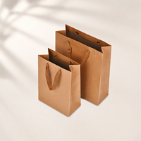 Sacs de courses en papier kraft écologiques, robustes et réutilisables, emballage cadeau biodégradable pour vêtements et thé, logo personnalisé en gros