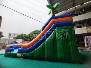 Palm Tree bouncy nước lâu đài hồ bơi trượt Inflatable Jumper thư bị trả lại nhà trở ngại trẻ em không khí Jumper Inflatable ướt/khô trượt nước - Product Image 3