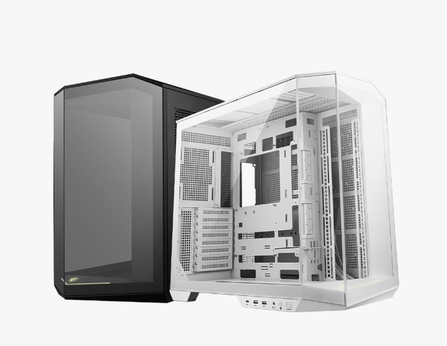 MSI MAG PANO 100L PZ WHITE Mid-Tower 270° Panoramic Gaming Case