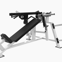 Poids libre Gym Fitness Equipment Assis Plaque Chargée Inclinaison Poitrine Presse Machine Poitrine Presse Banc