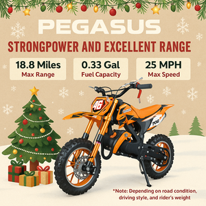 Minimoto de Gasolina Pegasus de 49cc y 2 Tiempos, Minimoto de Cross para Niños y Adolescentes - Product Image 4