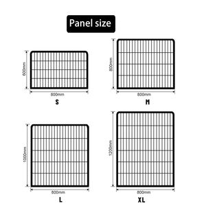 Heavy Duty in metallo cane esercizio penna 8 pannelli <span class=keywords><strong>Dog</strong></span> Playpen Pet cuccia gioco per animali domestici penna recinzione per cani - Product Image 4