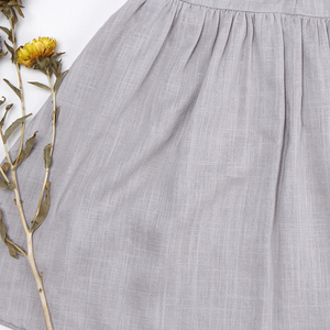 Robe d'été en lin et coton de haute qualité pour petites filles, vêtements pour bébés et enfants à la mode en gros - Product Image 6