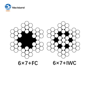 Câble polyvalent HIDEA 6x7+FC et 6x7+IWC de 2 à 32 mm en acier galvanisé pour levage, amarrage, applications marines, mines et tramways - Product Image 3