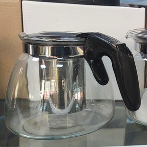 Théière en verre avec couvercle, bouilloire résistante à la chaleur pour servir de l'eau chaude - Product Image 4