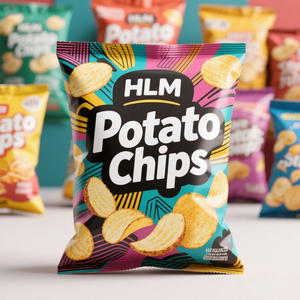 Heat Sealing Custom Printed Digital Back Seal Food Grade 40g 100g 160g Puffed Food Packaging Plastic Potato <strong>Chips</strong> Bag - Product Image 1