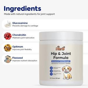 อาหารเสริมบำรุงสะโพกและข้อต่อสำหรับสุนัขแบบ OEM ODM - บรรเทาอาการปวดข้อสุนัข - กลูโคซามีน คอนดรอยติน ขมิ้นชนิดเคี้ยว - Product Image 2