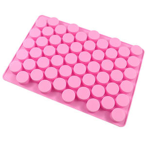 2651 Mini 55 petit cylindre Silicone moule Vertical pour bricolage rond cire à cacheter et outils de gâteau au chocolat - Product Image 4