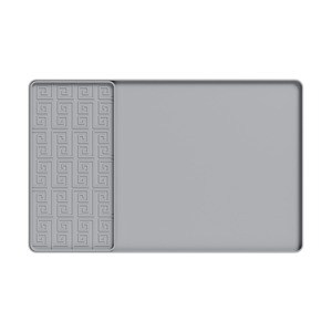 2 in 1 Silicone Coffee Maker <b>Bar</b> <b>Mat</b> with Raised Edge Espresso Machine Pad Dish Drying <b>Mat</b> Table Usage Countertops Accessory - Product Image 6