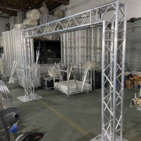Estructura de Aluminio F34 para Exhibición, Soporte Publicitario, Iluminación de Escenario con 90 Grados °   Tubo Principal de Esquina para Estructura de Celosía 50*3mm