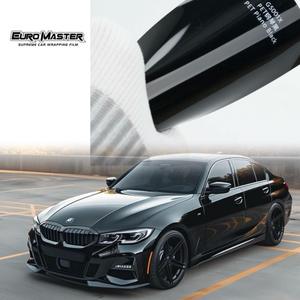 Euromaster 1.52*17M Căng Ra Pha Lê Siêu Bóng Đàn Piano Màu Đen Pet Xe Vinyl Bọc Bóng Tối Màu Đen Bọc Sơn Bảo Vệ Phim - Product Image 1