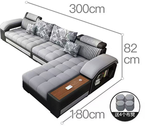 Factory Supply Multifunction Sofa Set <strong>U</strong> Shape <strong>Living</strong> Room Sofas <strong>U</strong> Shape Sofa Set Fabric Corner For Home - Product Image 4