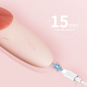 Limpiador Facial Eléctrico de Lujo, Limpiador Facial Inteligente Ultrasónico con Vibración, Cepillo de Cerdas, Máquina Recargable con Calor - Product Image 6
