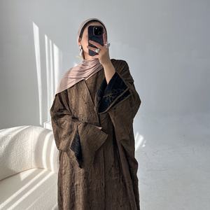 Ensemble de 2 pièces pour femme musulmane, Ramadan, luxe, Dubaï, hijab, abaya, robe islamique, tenue de fête, robe modeste, vêtements de <span class=keywords><strong>voyage</strong></span> arabes, robe turque 2026 - Product Image 1