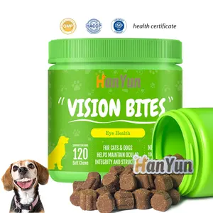 Wholesale Natural Eye Vision Health Soft Chews for Dogs OEM/ODM Pet Food Nutrient Supplements Promote eyes health For Dogs