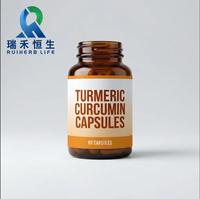 Cápsulas de Cúrcuma, Suplemento para un Estilo de Vida Saludable, Apoyo Diario para la Vitalidad, Extracto Natural de Plantas con Certificación GMP