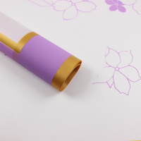 Papier d'emballage pour fleurs personnalisé, moderne, imperméable, imprimé floral, pour bouquets, fournitures pour fleuristes