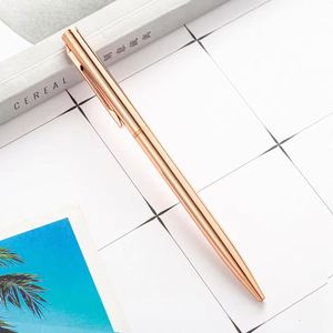 Rose <b>Gold</b> Metal Twist Ball Slim Luxury <b>Pen</b> With Custom Logo - Product Image 6