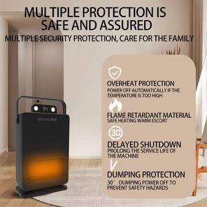 Nhà thông minh 220V PTC điện hồng ngoại nóng Fan điều khiển từ xa điều chỉnh nhiệt tiết kiệm năng lượng cho mini phong cách EU GS - Product Image 6