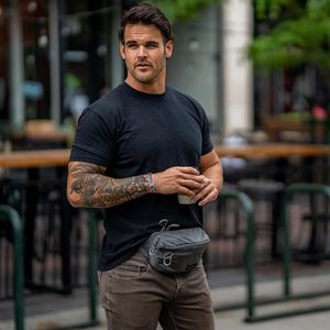 Muestra Gratis: Riñonera Vintage de Lona para Hombre, Bolso de Hombro, Riñonera con Cremallera para Uso Exterior - Product Image 4