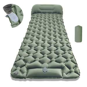 Matelas de camping gonflable ultraléger avec oreiller intégré et pompe à <span class=keywords><strong>pied</strong></span>, fourni par l'usine - Product Image 6