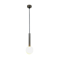 Lustre suspendu en verre sphérique blanc laiteux, style nordique moderne minimaliste, pour chambre à coucher, salle à manger, salon
