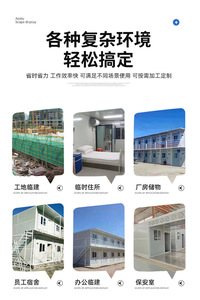 บ้านคอนเทนเนอร์เคลื่อนที่, บ้านพักแคมป์, บ้านคอนเทนเนอร์สำเร็จรูปดีไซน์สร้างสรรค์, บ้านโมดูลาร์แบบครบวงจร, บ้านคอนเทนเนอร์ฉุกเฉิน - Product Image 3