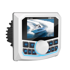 GRANDnavi 4 pulgadas nuevo diseño pantalla MP5 estéreo marino impermeable IPX5 FM AM USB negro blanco opción para yate barco ATV RV - Product Image 1