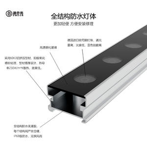 Luz Lineal LED de Pared, Proyector Exterior Impermeable, Foco Interior para Bodas, Iluminación de Edificios DMX512 - Product Image 2
