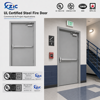 Porte coupe-feu en acier galvanisé calibre 16 avec âme renforcée, cadre KD, pour sortie de secours d'escalier, résistance au feu 90 minutes, conforme CAN/ULC-S104