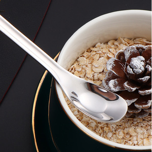 Lot de cuillères modernes en acier inoxydable, motif marbre créatif, finition <span class=keywords><strong>miroir</strong></span>, pour usage domestique - Cuillères à dessert, à soupe et à riz, coffret cadeau - Product Image 3