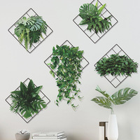 Feuilles tropicales de haute qualité autocollants découpés 3d décoration de la maison stickers muraux pour la décoration intérieure