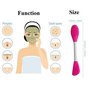 Espátula Exfoliante de Doble Cara, Cepillo de Limpieza, Herramientas de Belleza, Cepillo de Maquillaje Portátil para Limpieza Facial - Product Image 2