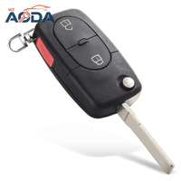 Carcasa de Llave Universal para Auto de Alta Calidad con 2+1 Botones, Carcasa Inteligente para Llaves de Vehículo para VW Audi