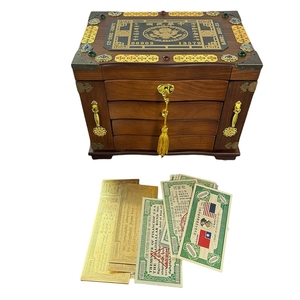 Nouveauté : Ensemble impérial Sun Yat-sen, pistolet présidentiel doré à 5 coups, ornement de style ancien chinois, porte-bonheur en métal plaqué - Product Image 6