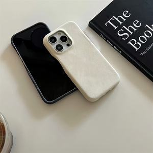เคสโทรศัพท์ยีนส์สีพื้นเรียบง่ายแบบครึ่งห่อ สำหรับ iPhone 17 Pro Max 16 15 14 13 - Product Image 1