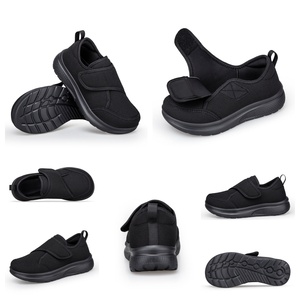 Chaussures médicales unisexes pour diabétiques, en tissu tissé avec caractéristiques anti-perforation et anti-écrasement en caoutchouc, pour hommes et femmes - Product Image 2