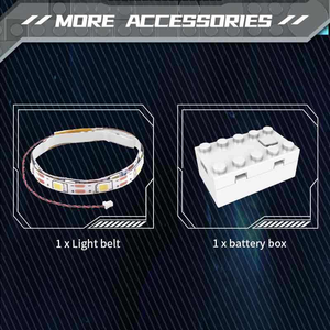 Pour Mould <span class=keywords><strong>King</strong></span> 10138 Sports Series Mandalorian Dark Sword Building Block Modèle 885PCS <span class=keywords><strong>Jouet</strong></span> Éducatif Technique pour Cadeau - Product Image 5