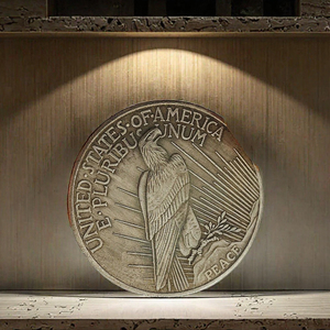 Moneda con Emblema Nacional <span class=keywords><strong>Americano</strong></span>, Medalla Coleccionable Águila de la Libertad de EE. UU., Decoración para el Hogar, Artesanía Metálica, Recuerdo, Regalo, Fundición Ángel/Fruta - Product Image 3