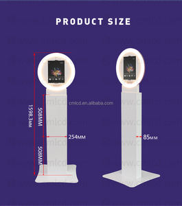 व्यावहारिक गर्म बिक्री सफेद/काले खोल वैकल्पिक मजबूत धातु आईपैड फोटो बूथ पार्टी बिजनेस स्टार्ट-अप के लिए फोटोबूथ पोर्टेबल - Product Image 2