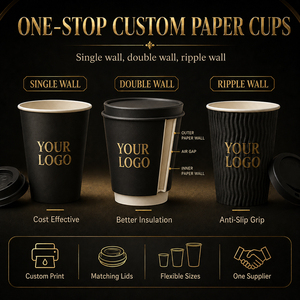 Vasos de Papel de Grado Alimenticio, Vasos de Cartón y Vasos de Papel para Salsas, Ideales para Degustaciones, Heladerías y Supermercados - Product Image 3