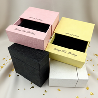 Emballage cadeau en carton rigide écologique fait main avec logo personnalisé pour montres, bijoux, colliers/bagues, gaufrage, certifié RoHS