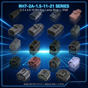 2 3 4 6 8 10 Pin Male Female Waterproof Auto Connector Electric TE AMP 1717888-1 1-966701-2 Wire Harness Connectors Product - Product Image 1