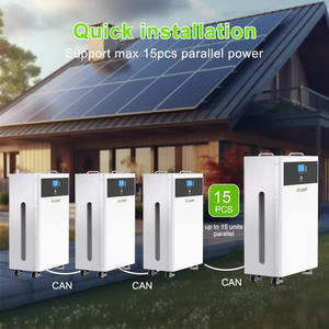 DELONGTOP Batterie solaire mobile 15KWH Deep Cylce Lithium Ion LiFePO4 Batterie 51.2V 300AH Onduleur Panneau solaire Batterie 48V - Product Image 5